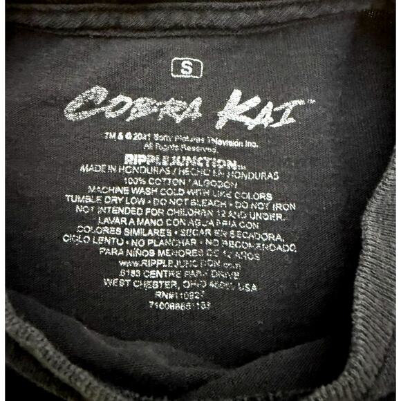 COBRA KAI Karate Kid No Mercy Graphic Tee/T-Shirt, Size S - Picture 2 of 5